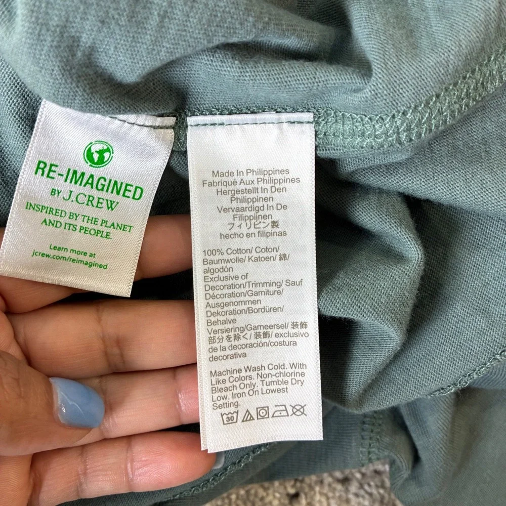 J.Crew Henley Shirt Long Sleeve‎ Button Up Casual Top Re-Imagined XXL